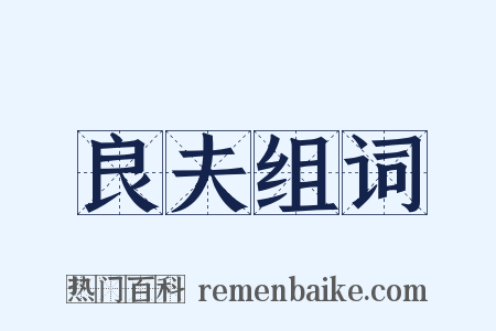 良夫组词是什么意思的图片